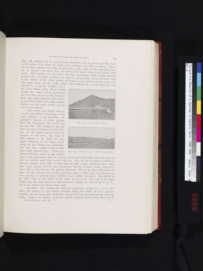 Scientific Results of a Journey in Central Asia, 1899-1902 : vol.4 / 353 ページ（カラー画像）