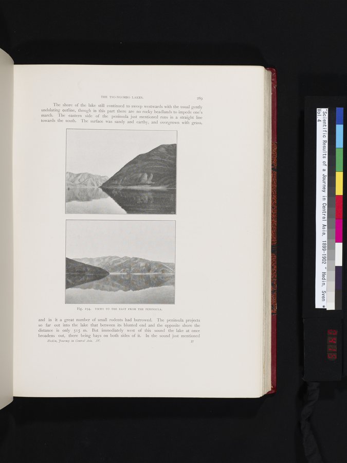 Scientific Results of a Journey in Central Asia, 1899-1902 : vol.4 / 415 ページ（カラー画像）