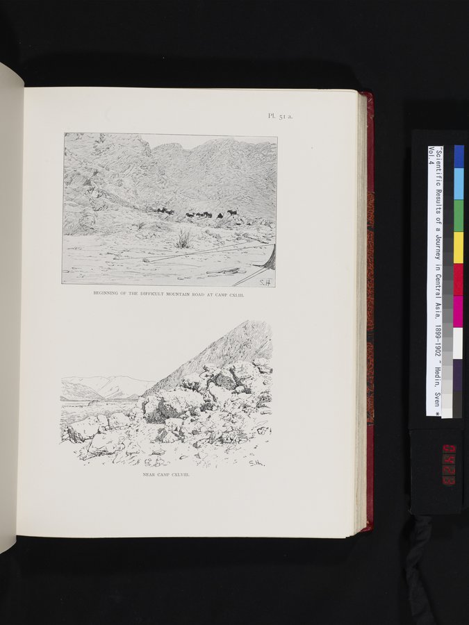 Scientific Results of a Journey in Central Asia, 1899-1902 : vol.4 / 423 ページ（カラー画像）