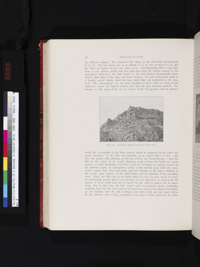 Scientific Results of a Journey in Central Asia, 1899-1902 : vol.4 / 444 ページ（カラー画像）