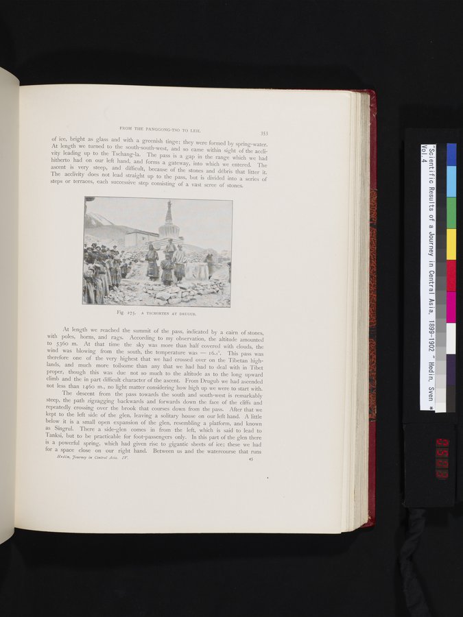 Scientific Results of a Journey in Central Asia, 1899-1902 : vol.4 / 503 ページ（カラー画像）