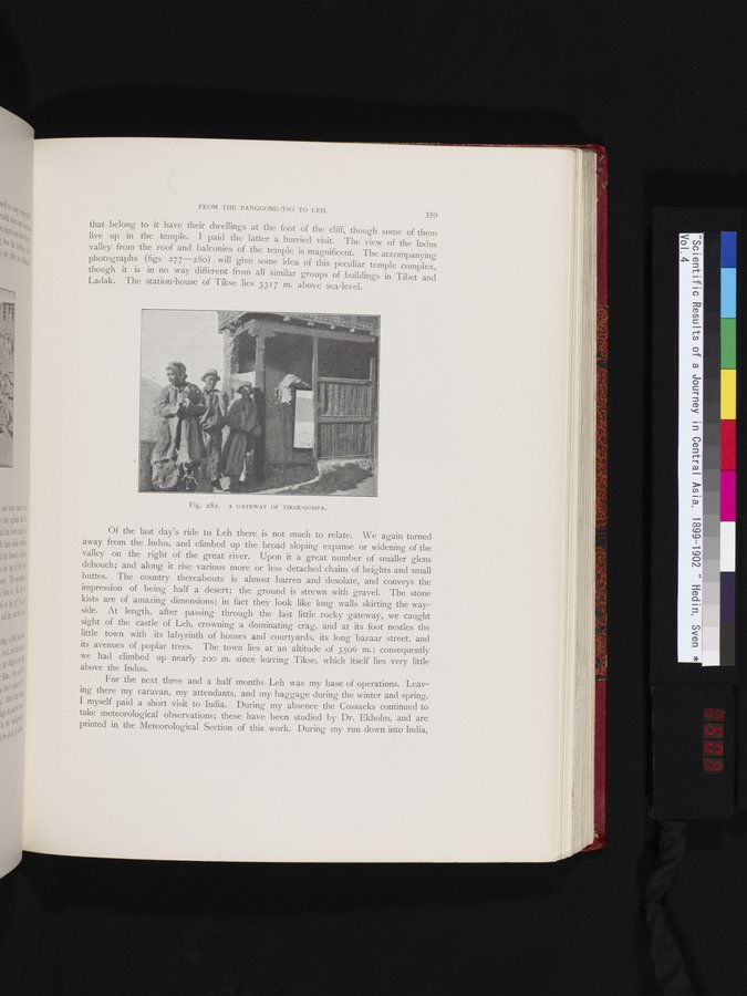 Scientific Results of a Journey in Central Asia, 1899-1902 : vol.4 / 509 ページ（カラー画像）