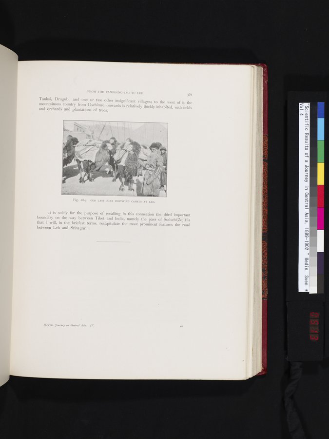 Scientific Results of a Journey in Central Asia, 1899-1902 : vol.4 / 513 ページ（カラー画像）