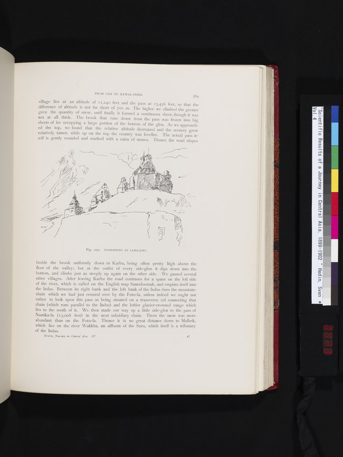 Scientific Results of a Journey in Central Asia, 1899-1902 : vol.4 / 523 ページ（カラー画像）