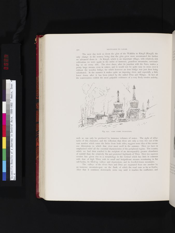 Scientific Results of a Journey in Central Asia, 1899-1902 : vol.4 / 524 ページ（カラー画像）