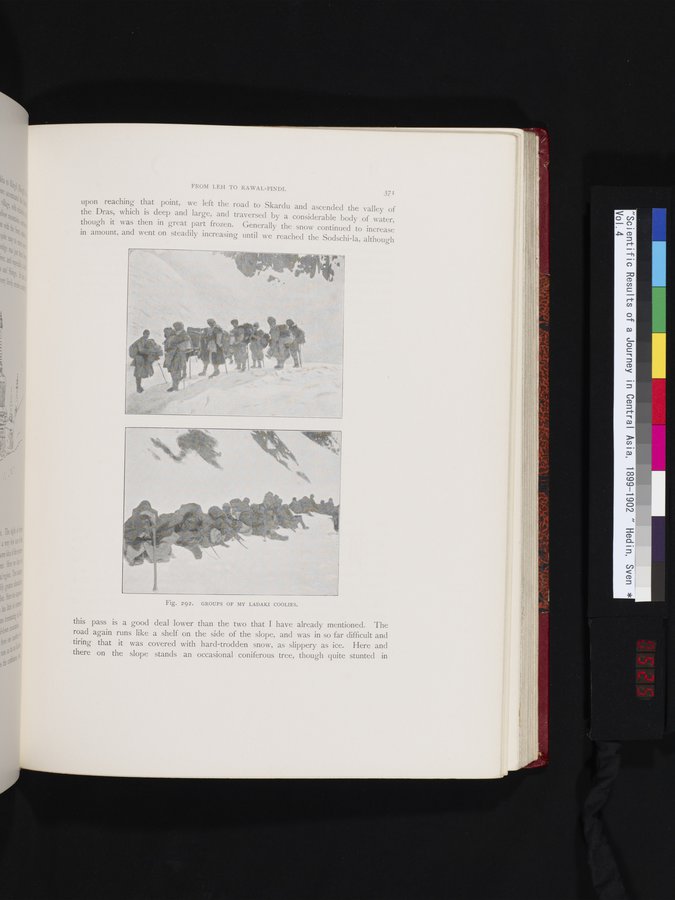 Scientific Results of a Journey in Central Asia, 1899-1902 : vol.4 / 525 ページ（カラー画像）