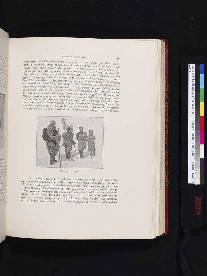 Scientific Results of a Journey in Central Asia, 1899-1902 : vol.4 / 527 ページ（カラー画像）