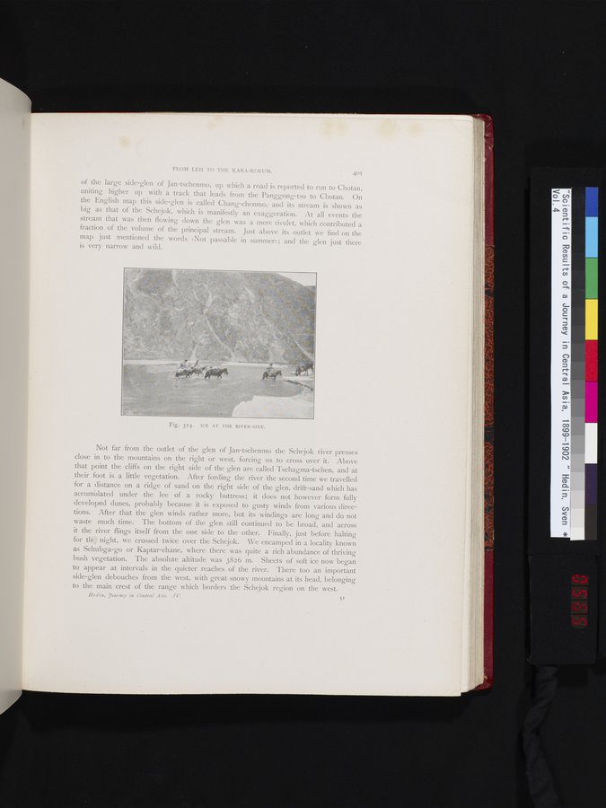 Scientific Results of a Journey in Central Asia, 1899-1902 : vol.4 / 565 ページ（カラー画像）