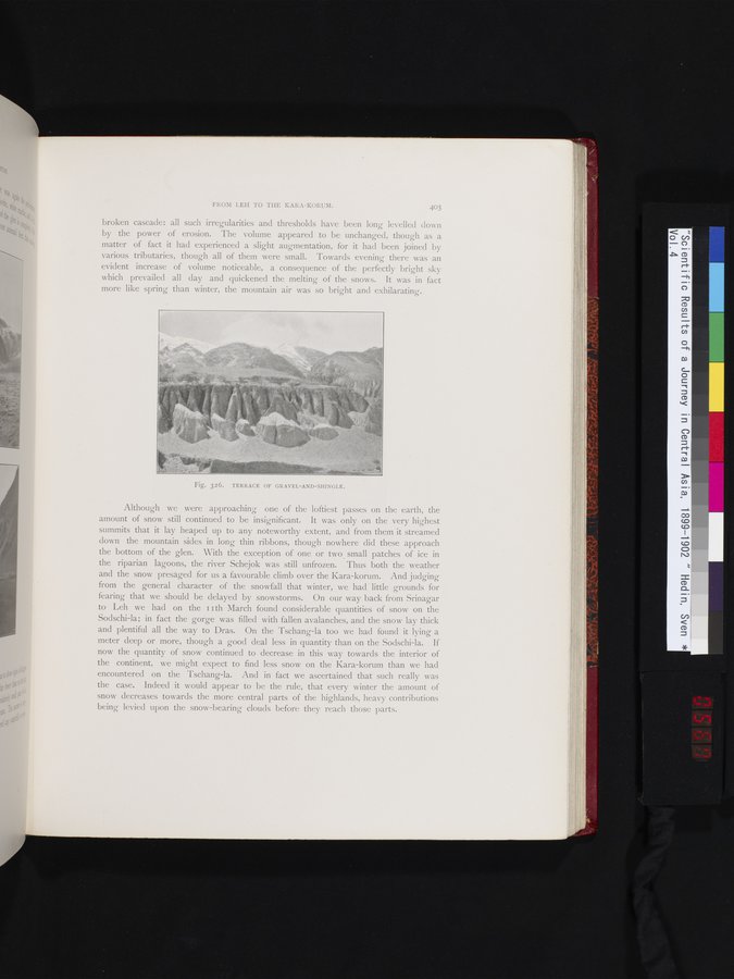 Scientific Results of a Journey in Central Asia, 1899-1902 : vol.4 / 567 ページ（カラー画像）