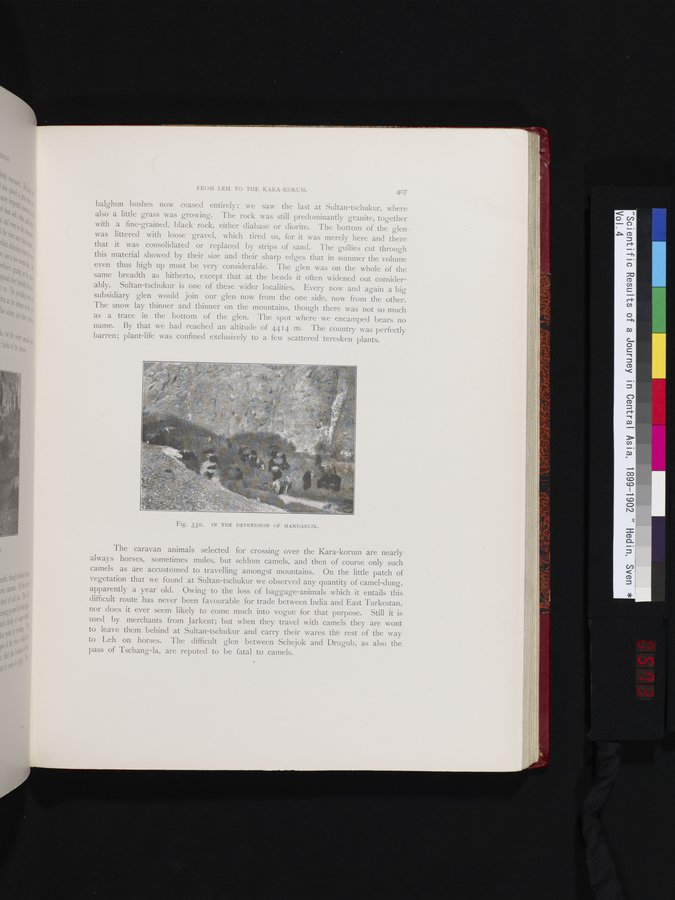 Scientific Results of a Journey in Central Asia, 1899-1902 : vol.4 / 573 ページ（カラー画像）