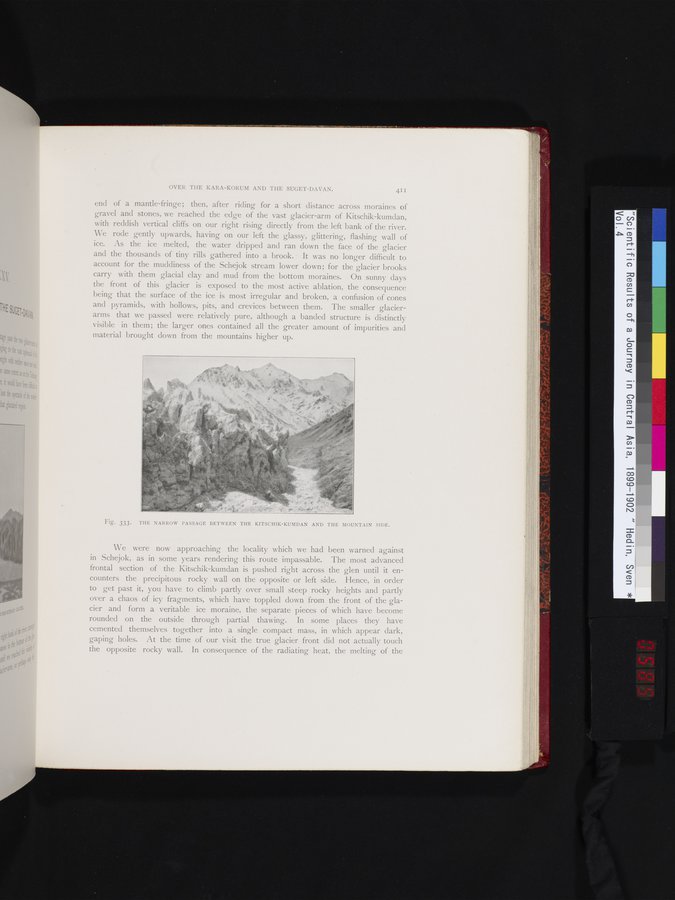 Scientific Results of a Journey in Central Asia, 1899-1902 : vol.4 / 585 ページ（カラー画像）