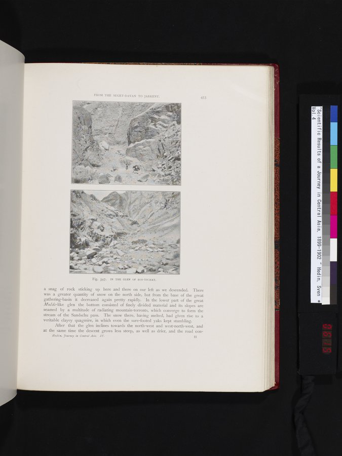 Scientific Results of a Journey in Central Asia, 1899-1902 : vol.4 / 615 ページ（カラー画像）