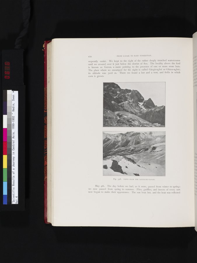 Scientific Results of a Journey in Central Asia, 1899-1902 : vol.4 / 616 ページ（カラー画像）