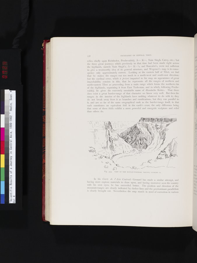 Scientific Results of a Journey in Central Asia, 1899-1902 : vol.4 / 724 ページ（カラー画像）