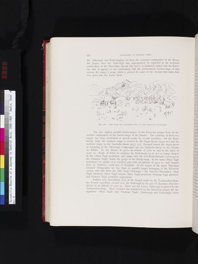 Scientific Results of a Journey in Central Asia, 1899-1902 : vol.4 / 734 ページ（カラー画像）
