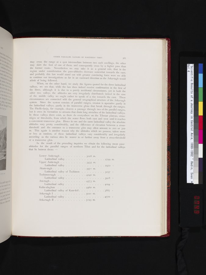 Scientific Results of a Journey in Central Asia, 1899-1902 : vol.4 / 749 ページ（カラー画像）