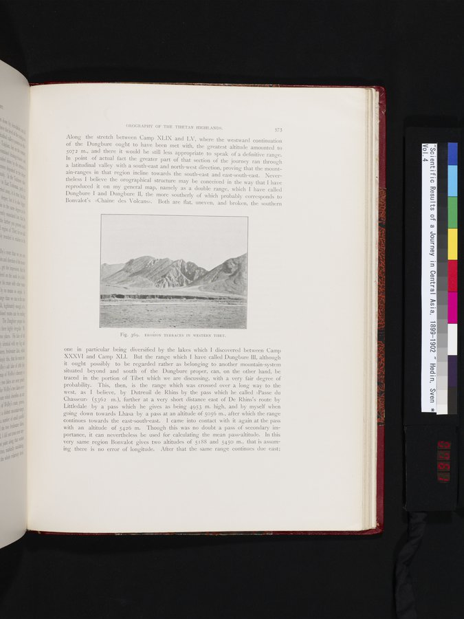 Scientific Results of a Journey in Central Asia, 1899-1902 : vol.4 / 761 ページ（カラー画像）