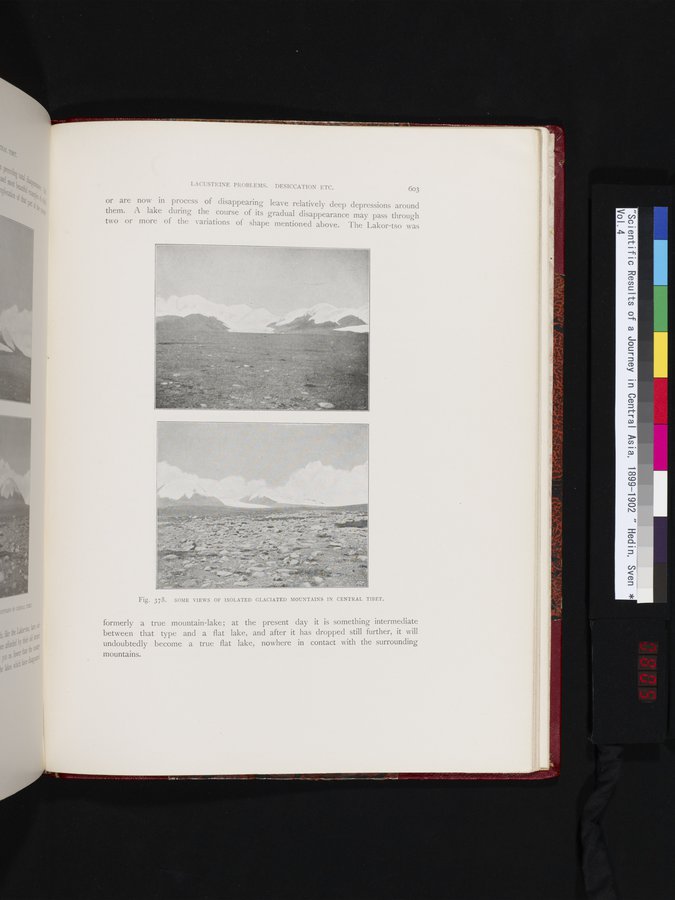 Scientific Results of a Journey in Central Asia, 1899-1902 : vol.4 / 805 ページ（カラー画像）