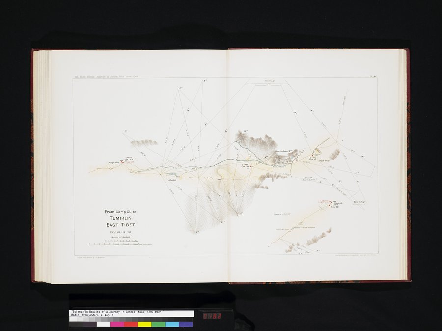 Scientific Results of a Journey in Central Asia, 1899-1902 : vol.7 / 182 ページ（カラー画像）