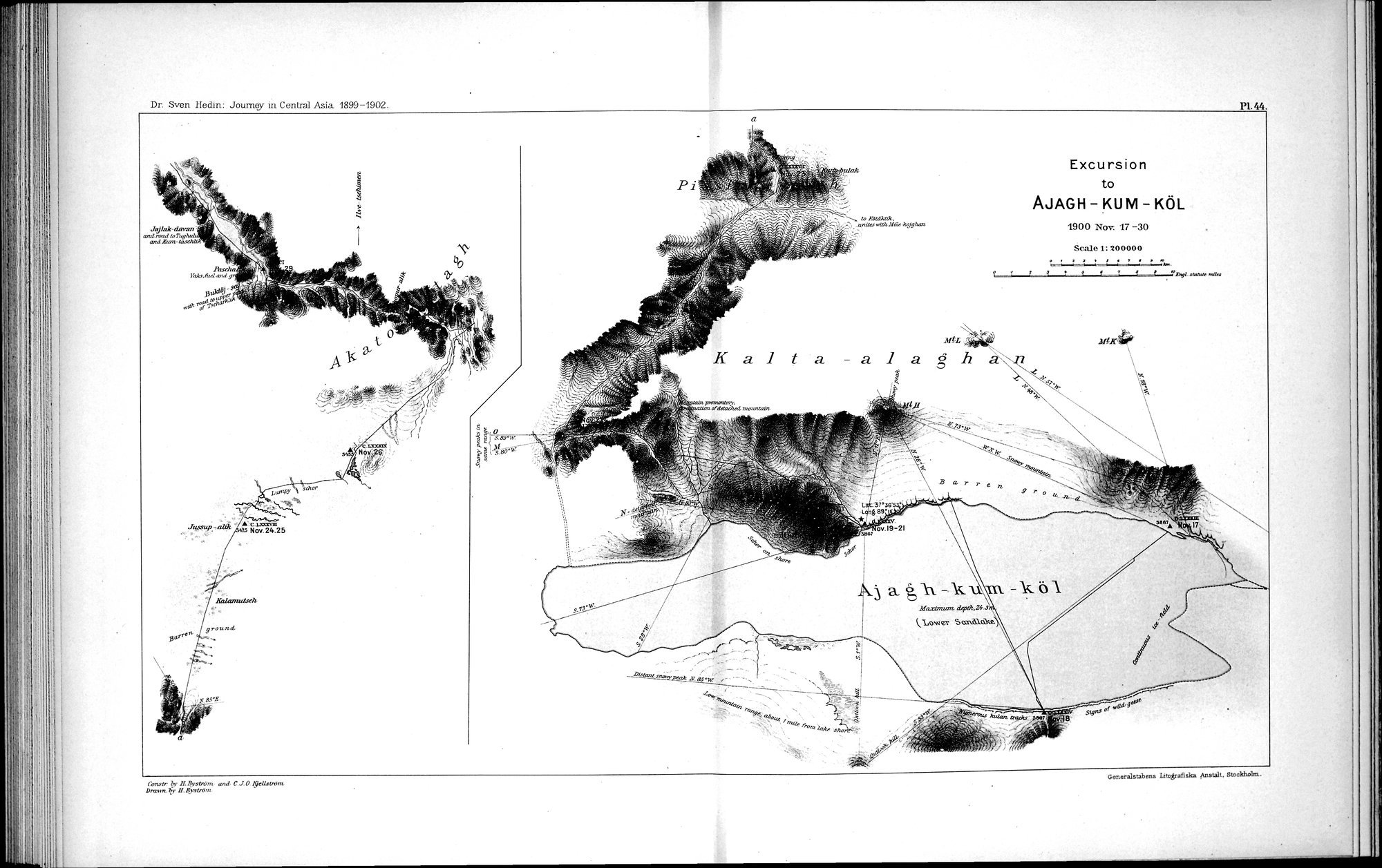 Scientific Results of a Journey in Central Asia, 1899-1902 : vol.7 / 190 ページ（白黒高解像度画像）
