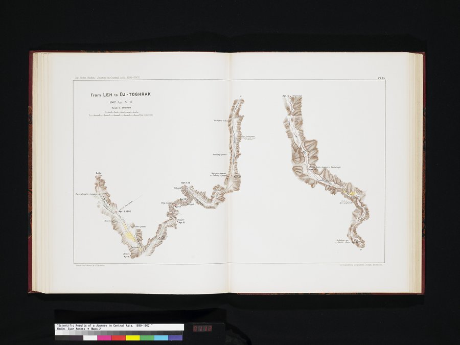 Scientific Results of a Journey in Central Asia, 1899-1902 : vol.8 / 112 ページ（カラー画像）