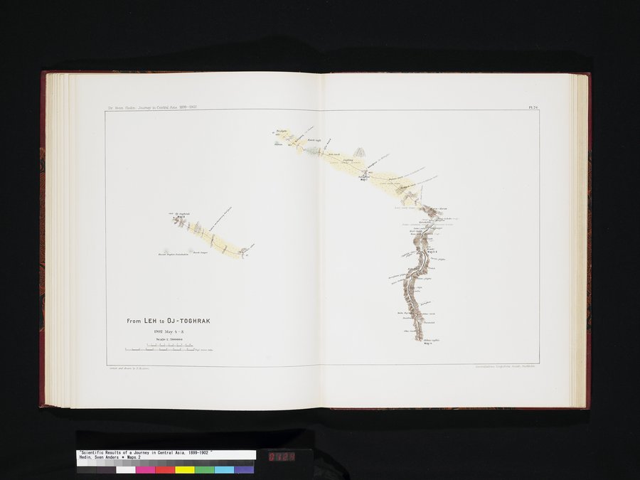 Scientific Results of a Journey in Central Asia, 1899-1902 : vol.8 / 124 ページ（カラー画像）