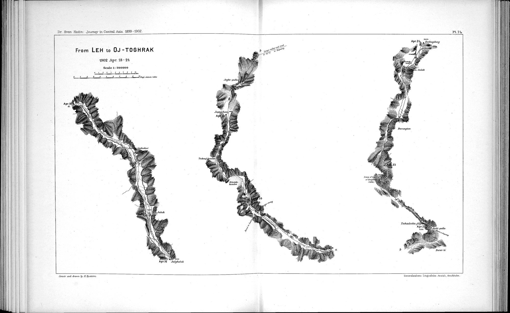 Scientific Results of a Journey in Central Asia, 1899-1902 : vol.8 / 116 ページ（白黒高解像度画像）