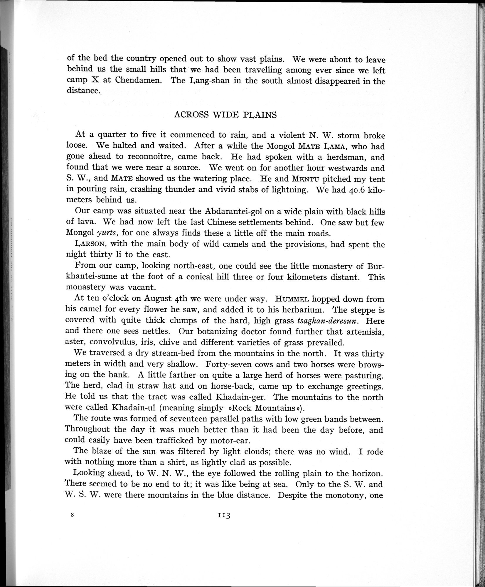 History of the Expedition in Asia, 1927-1935 : vol.1 / Page 169 (Grayscale High Resolution Image)