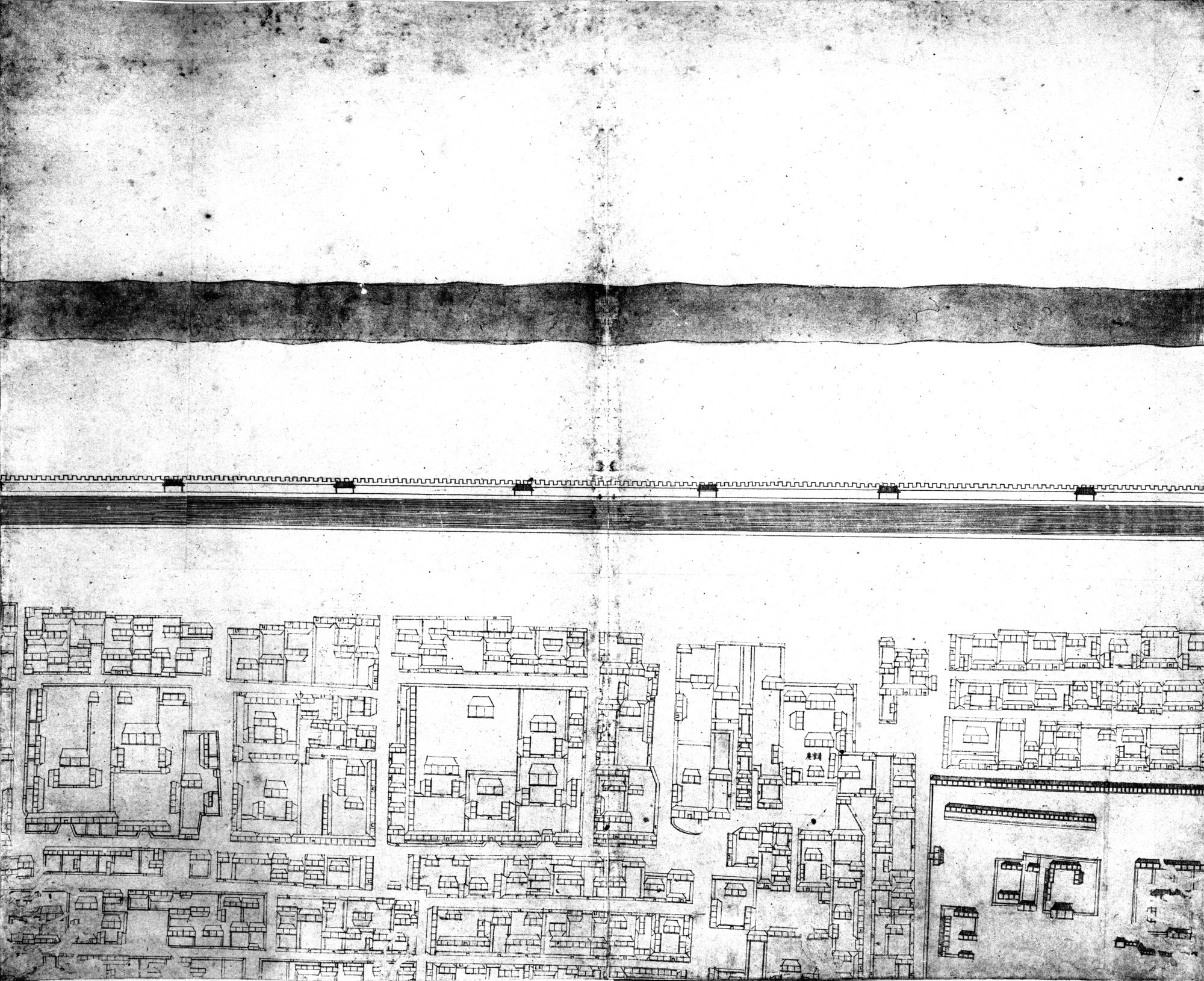 乾隆京城全図 : vol.1 / 3 ページ（白黒高解像度画像）