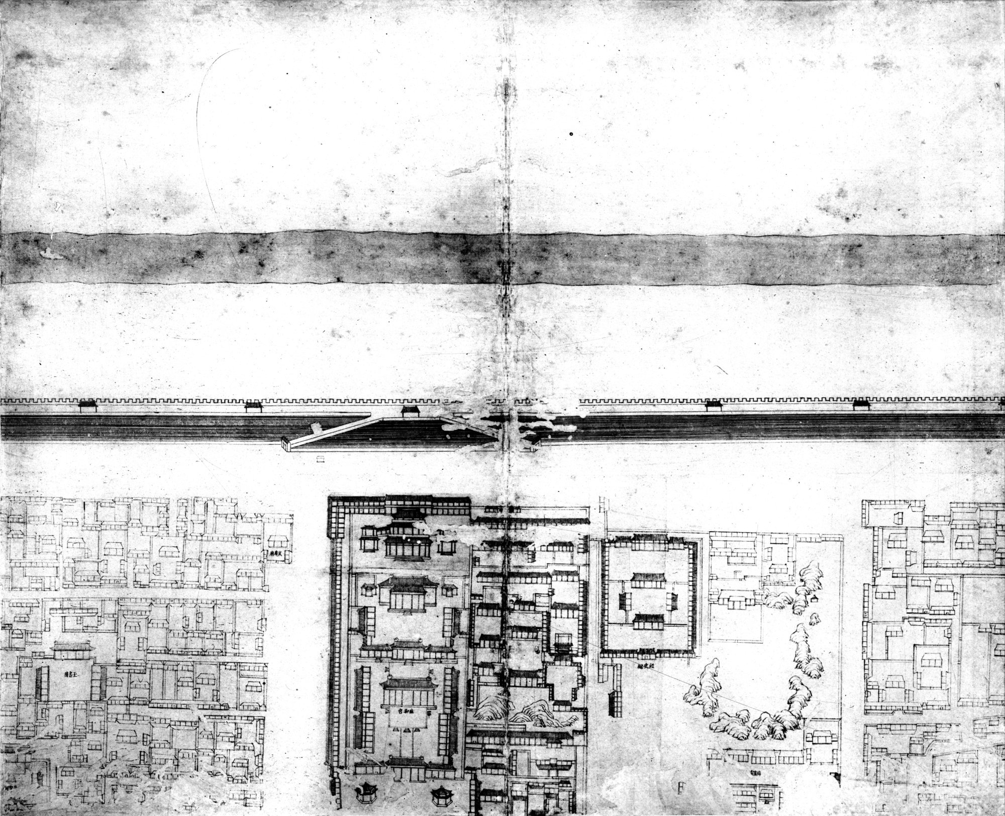 乾隆京城全図 : vol.1 / 4 ページ（白黒高解像度画像）