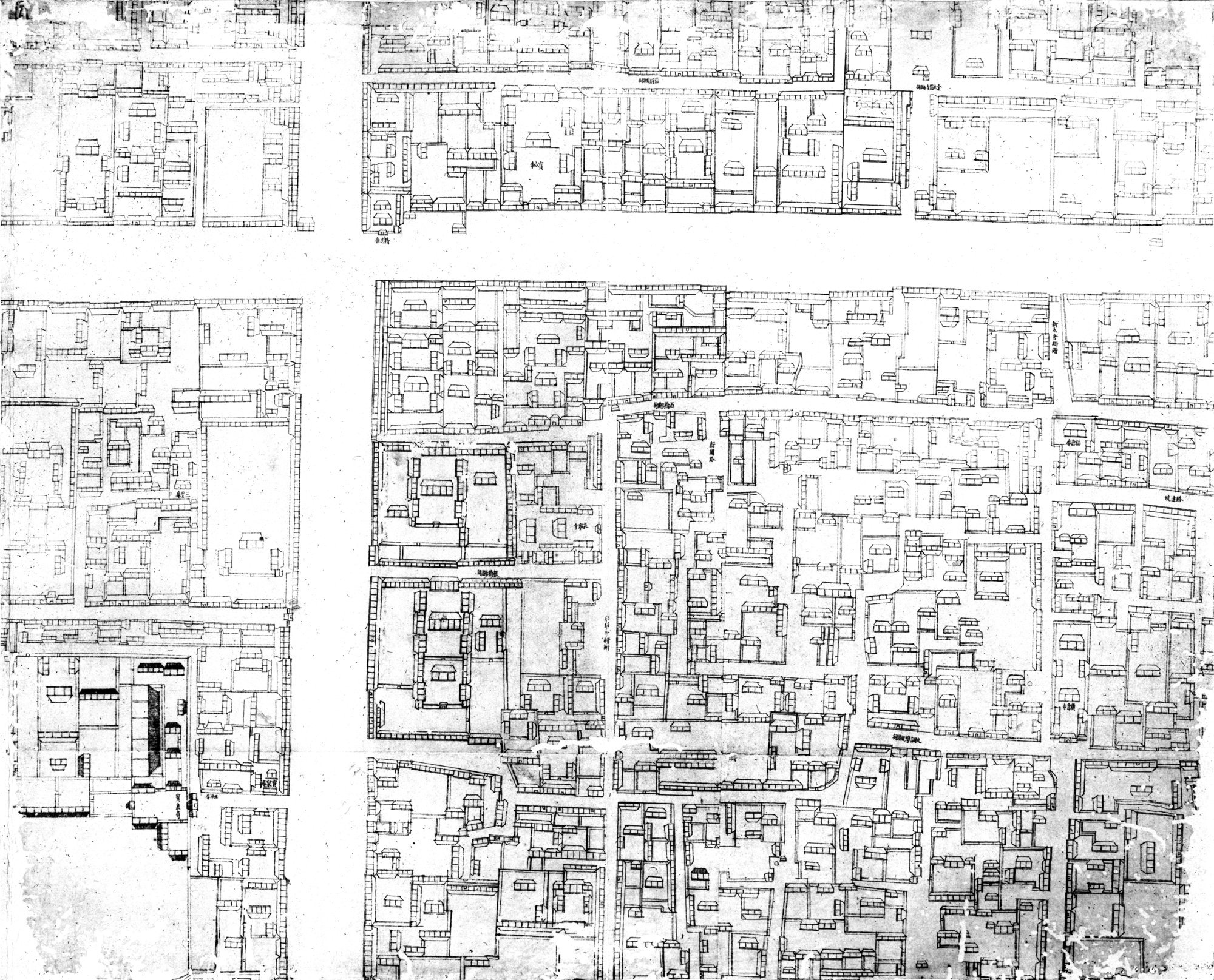 乾隆京城全図 : vol.3 / 4 ページ（白黒高解像度画像）