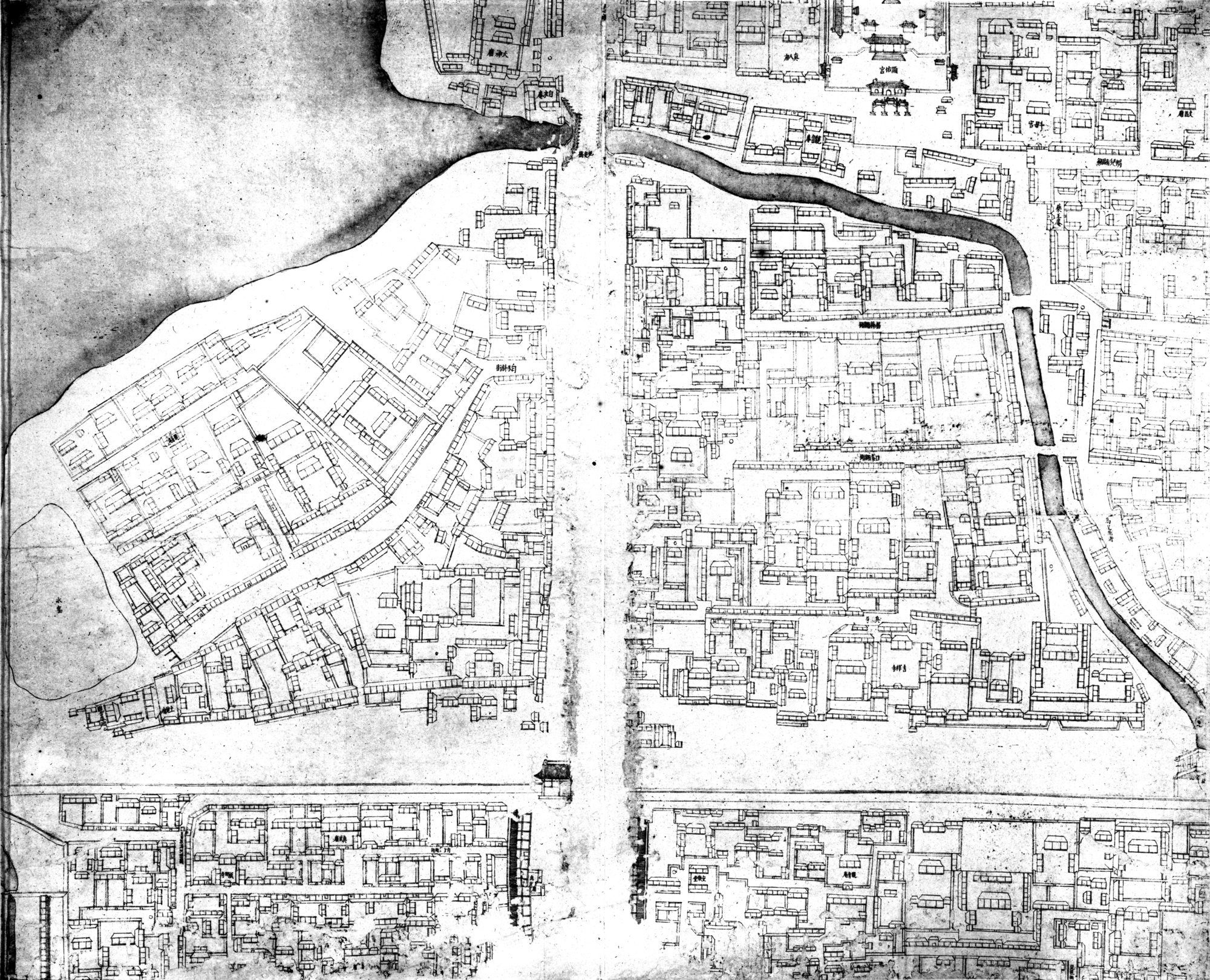 乾隆京城全図 : vol.4 / 7 ページ（白黒高解像度画像）