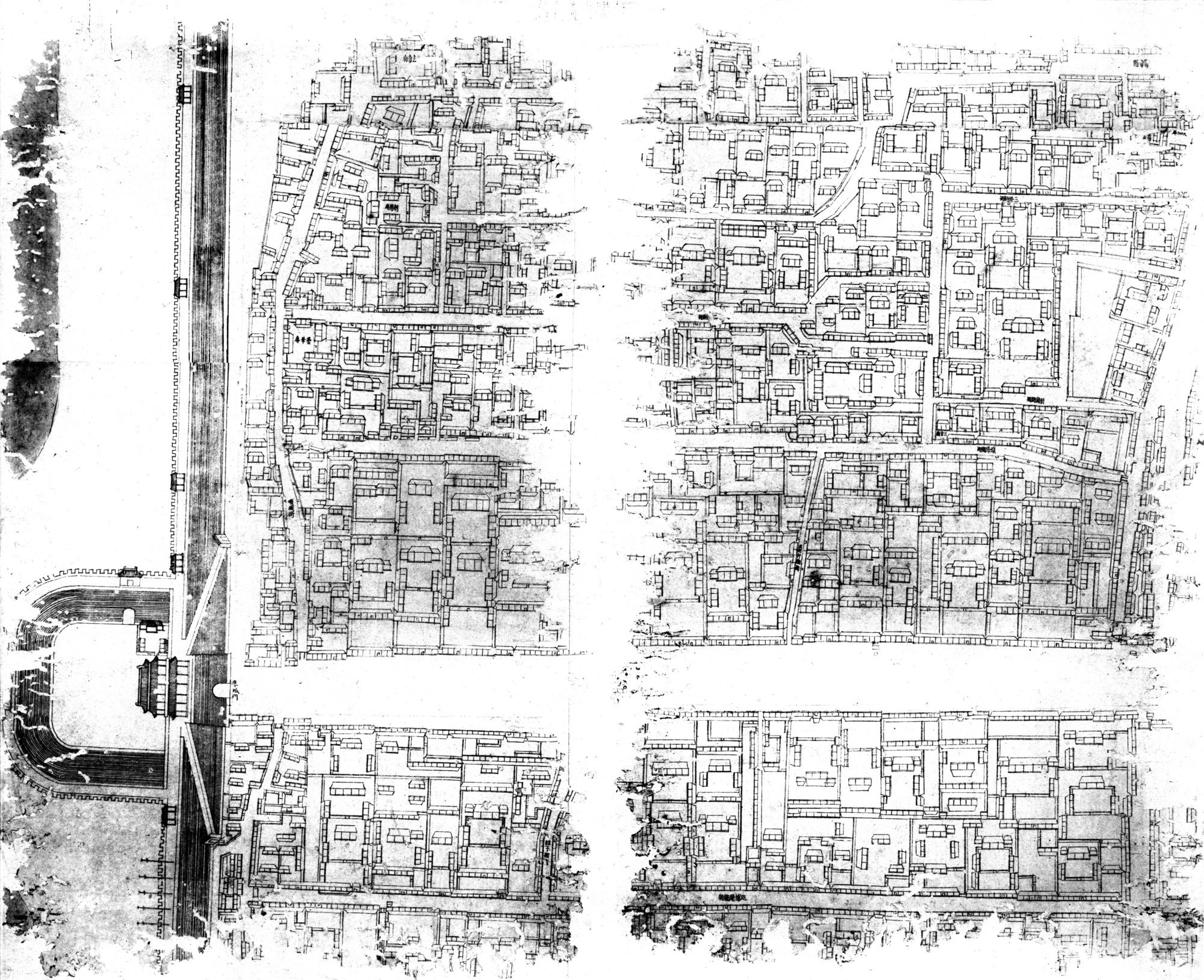 乾隆京城全図 : vol.6 / 12 ページ（白黒高解像度画像）