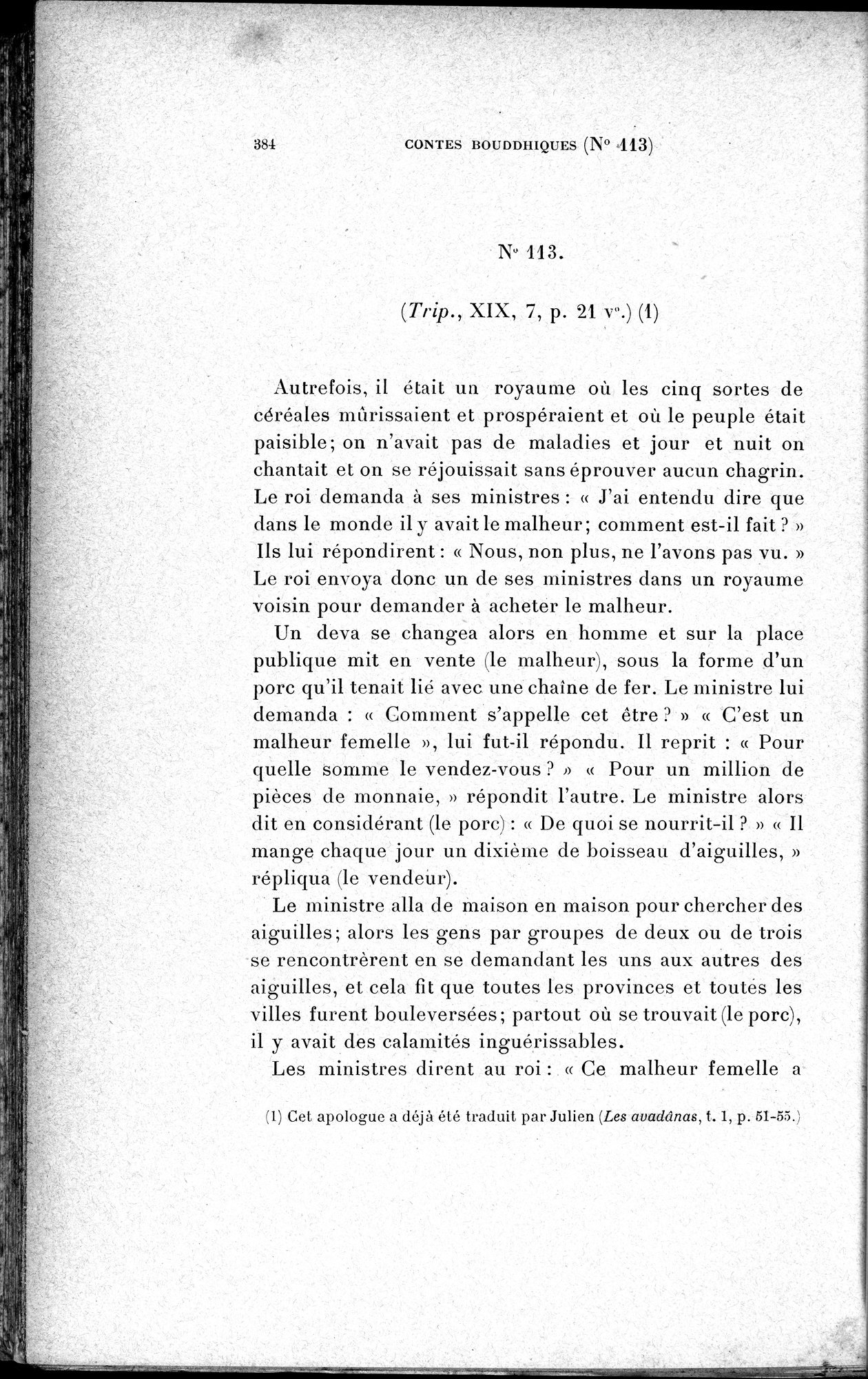 Cinq Cents Contes et Apologues : vol.1 / 418 ページ（白黒高解像度画像）