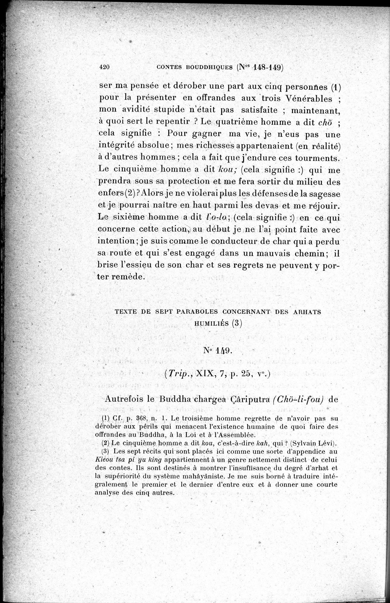 Cinq Cents Contes et Apologues : vol.1 / 454 ページ（白黒高解像度画像）