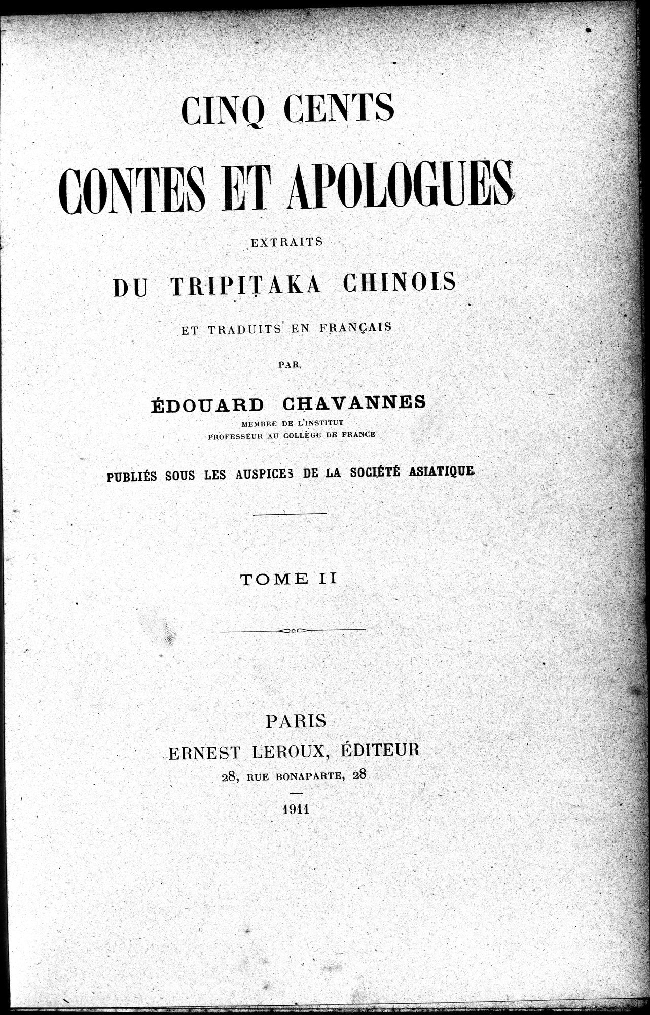 Cinq Cents Contes et Apologues : vol.2 / 13 ページ（白黒高解像度画像）