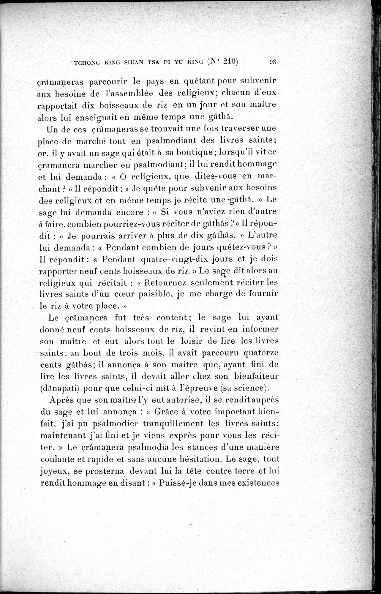 Cinq Cents Contes et Apologues : vol.2 / 107 ページ（白黒高解像度画像）