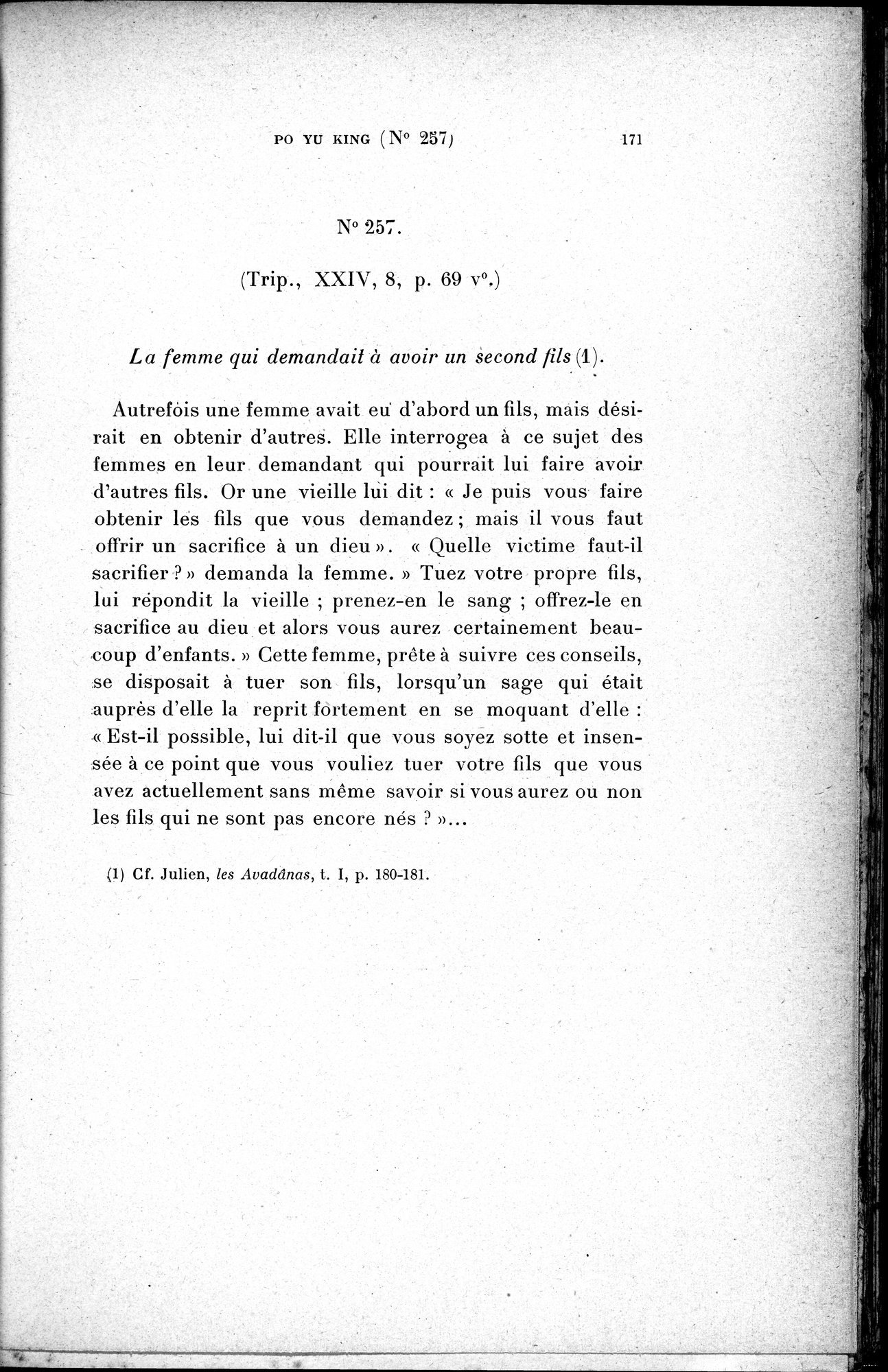 Cinq Cents Contes et Apologues : vol.2 / 185 ページ（白黒高解像度画像）