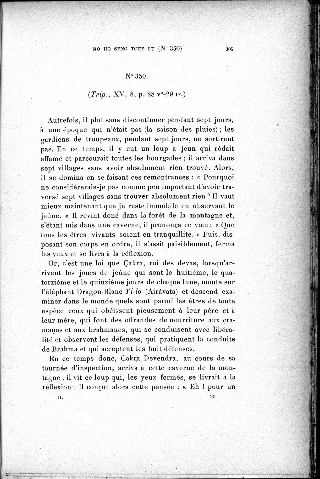 Cinq Cents Contes et Apologues : vol.2 / 319 ページ（白黒高解像度画像）