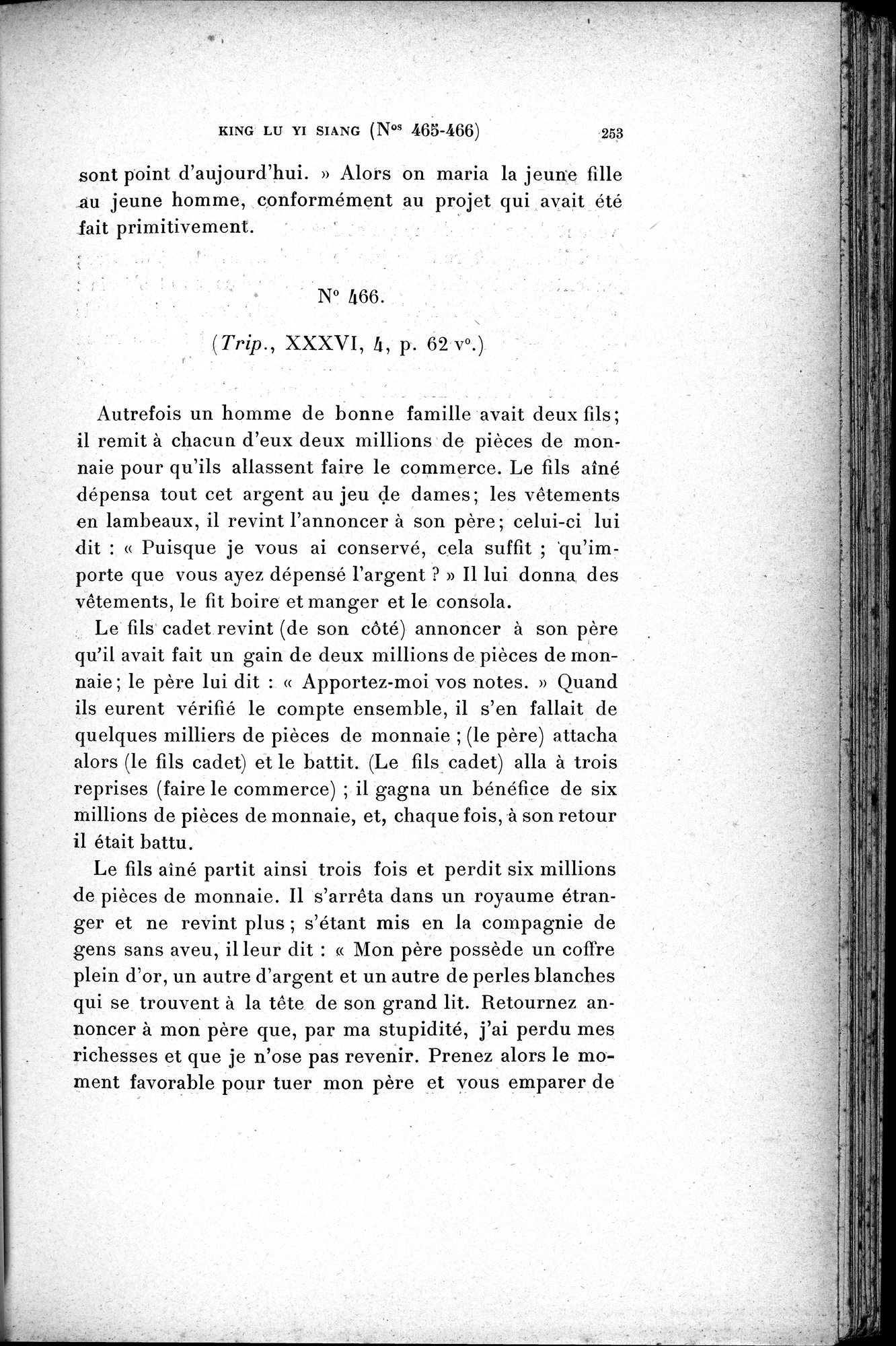 Cinq Cents Contes et Apologues : vol.3 / 267 ページ（白黒高解像度画像）