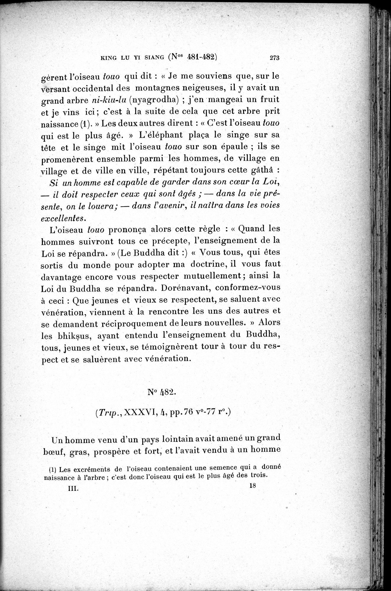 Cinq Cents Contes et Apologues : vol.3 / 287 ページ（白黒高解像度画像）