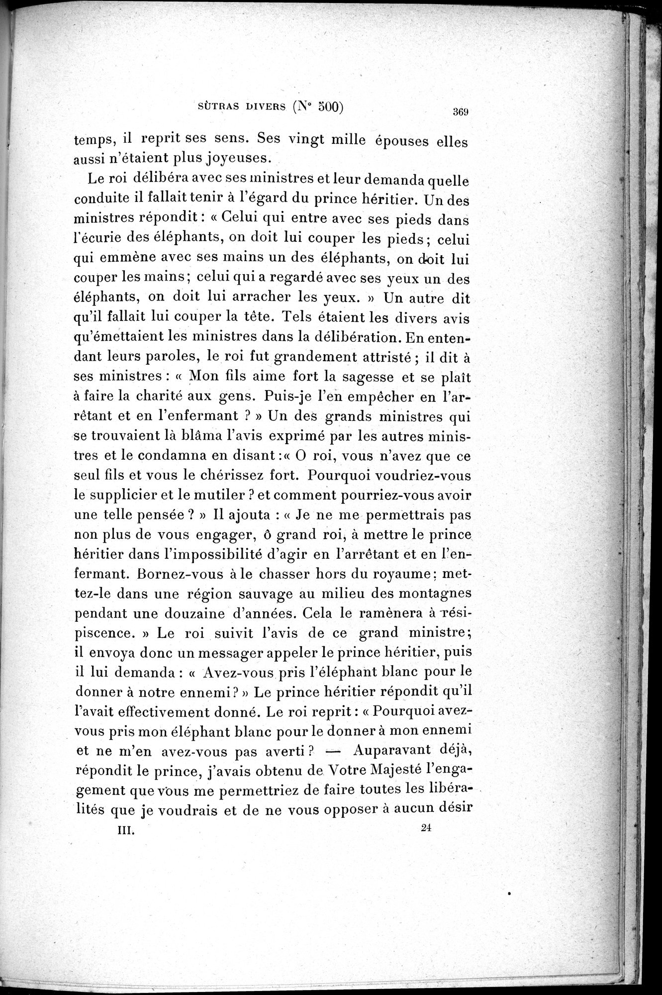 Cinq Cents Contes et Apologues : vol.3 / 383 ページ（白黒高解像度画像）