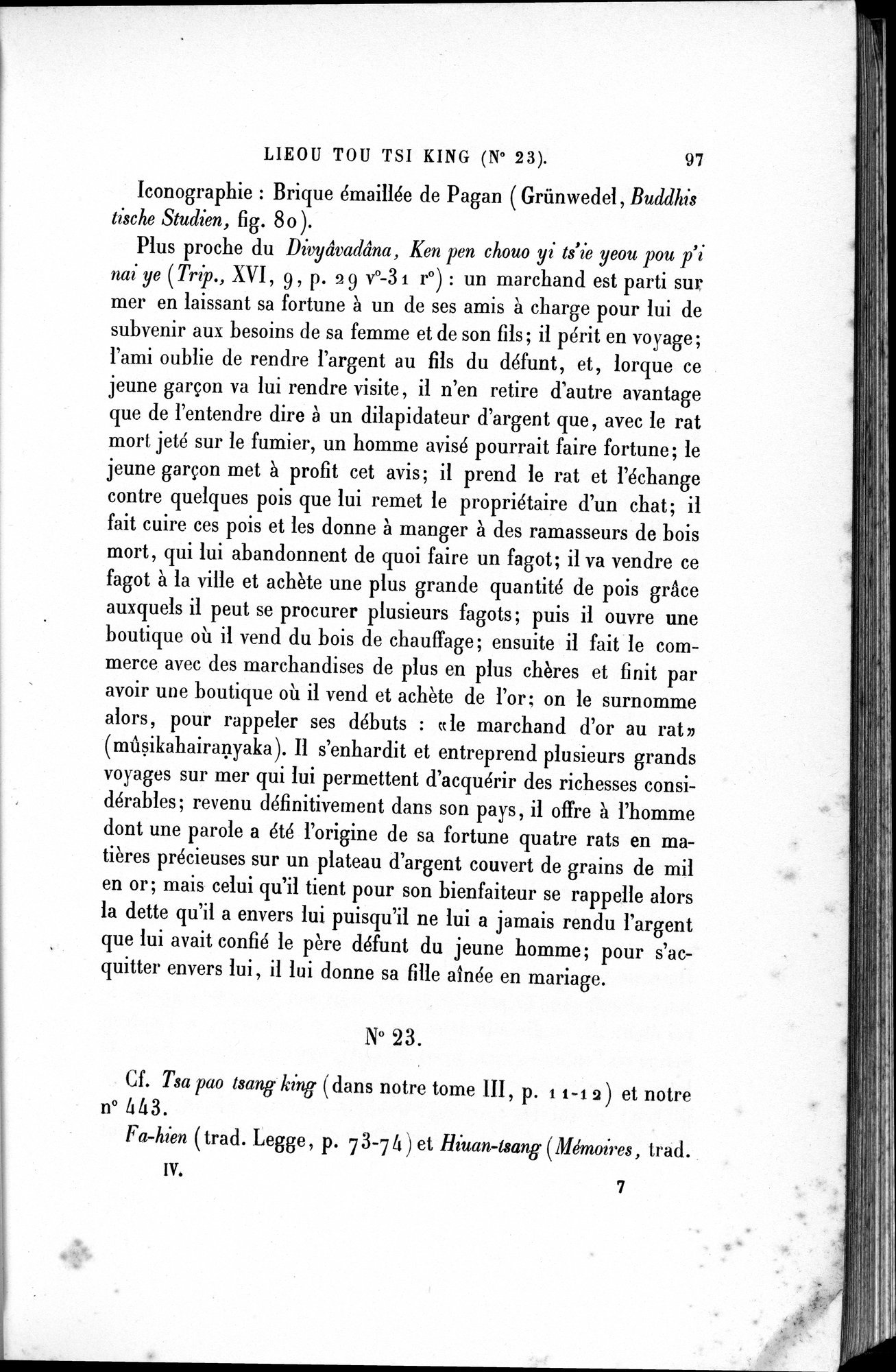Cinq Cents Contes et Apologues : vol.4 / 117 ページ（白黒高解像度画像）