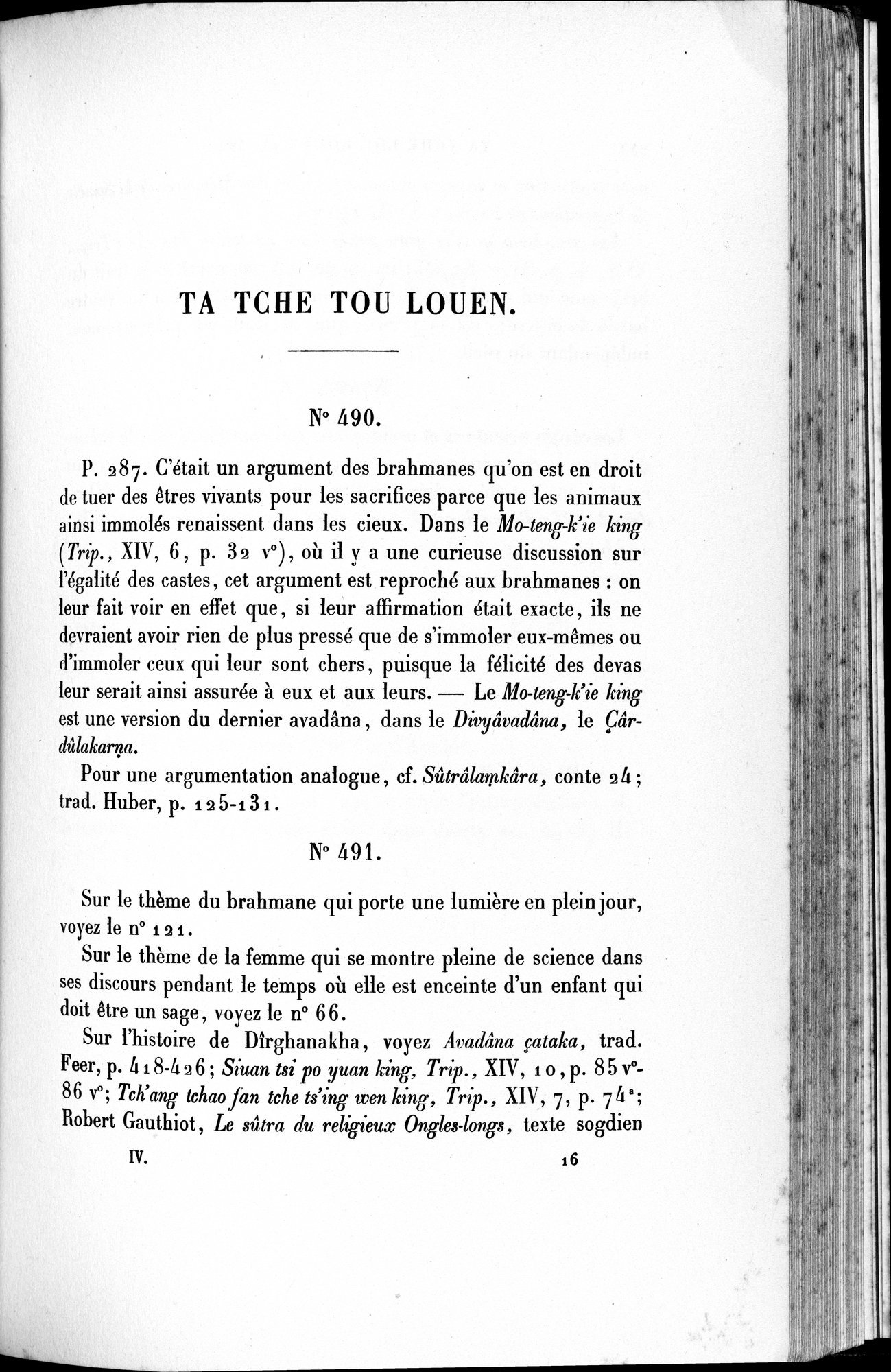 Cinq Cents Contes et Apologues : vol.4 / 261 ページ（白黒高解像度画像）