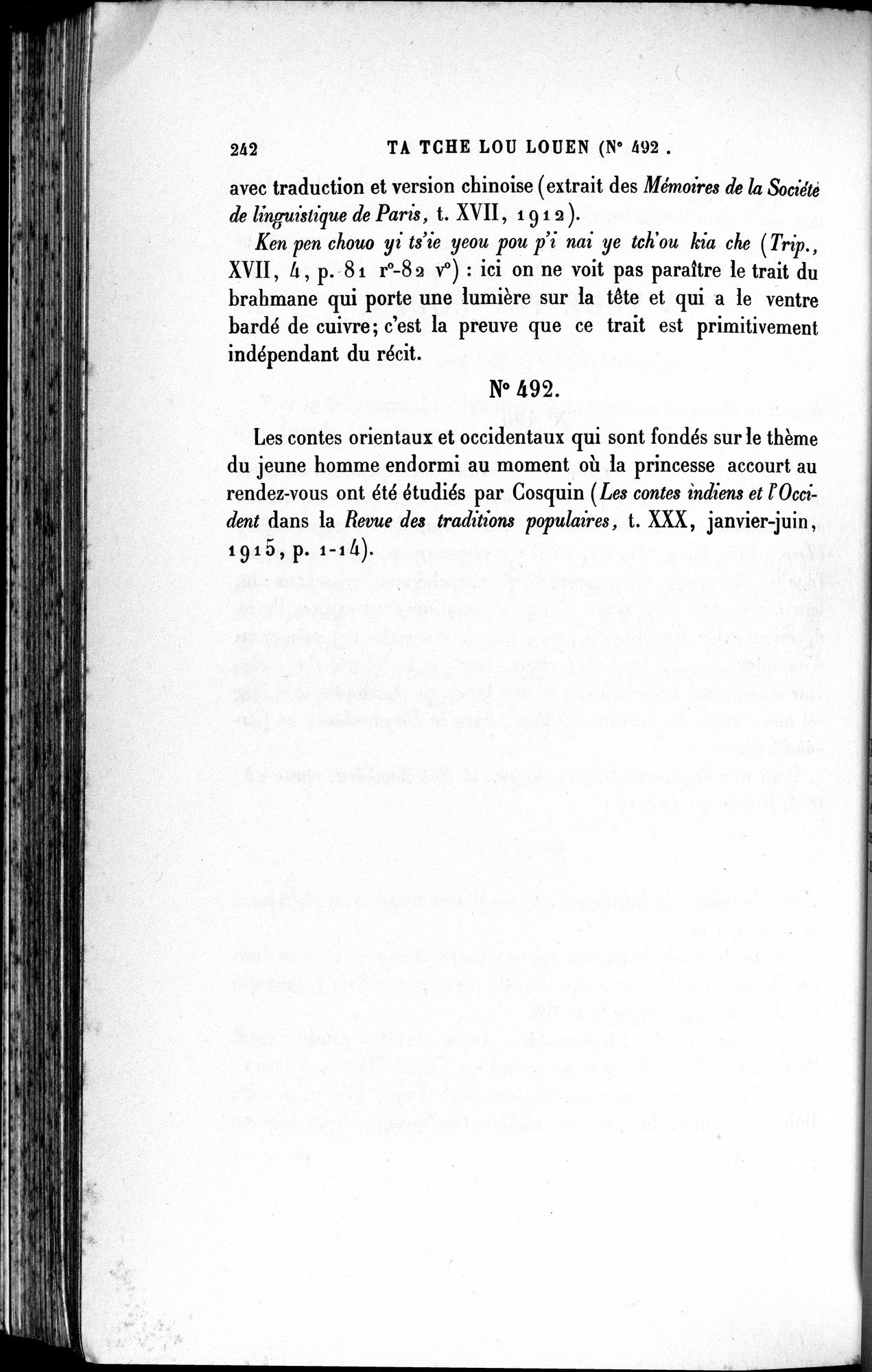Cinq Cents Contes et Apologues : vol.4 / 262 ページ（白黒高解像度画像）