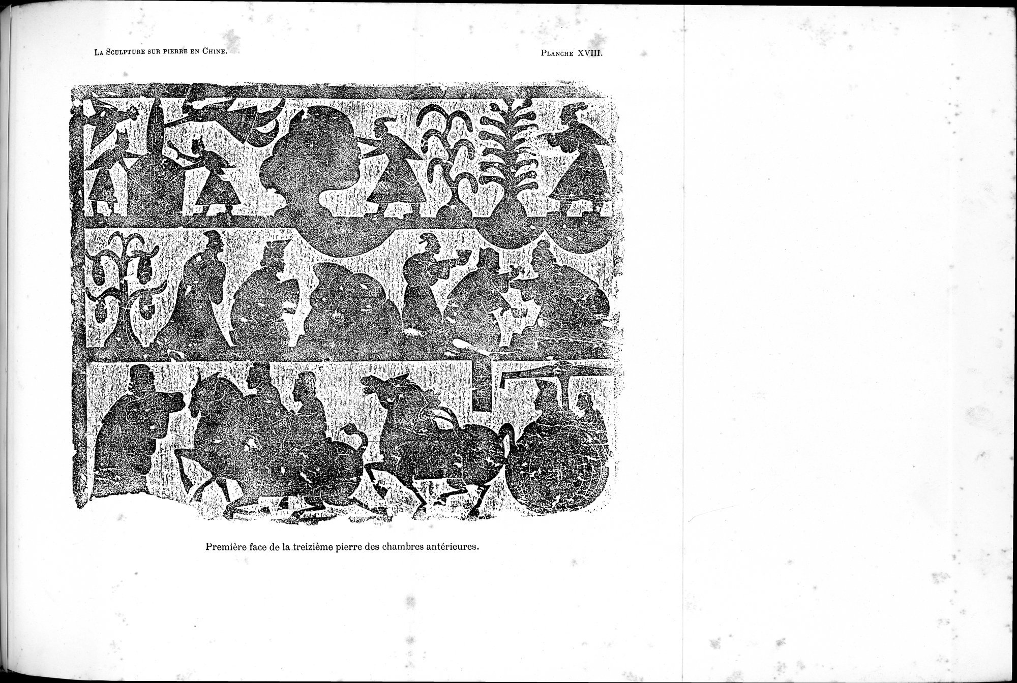 La Sculpture sur Pierre en Chine au Temps des Deux Dynasties Han : vol.1 / 192 ページ（白黒高解像度画像）