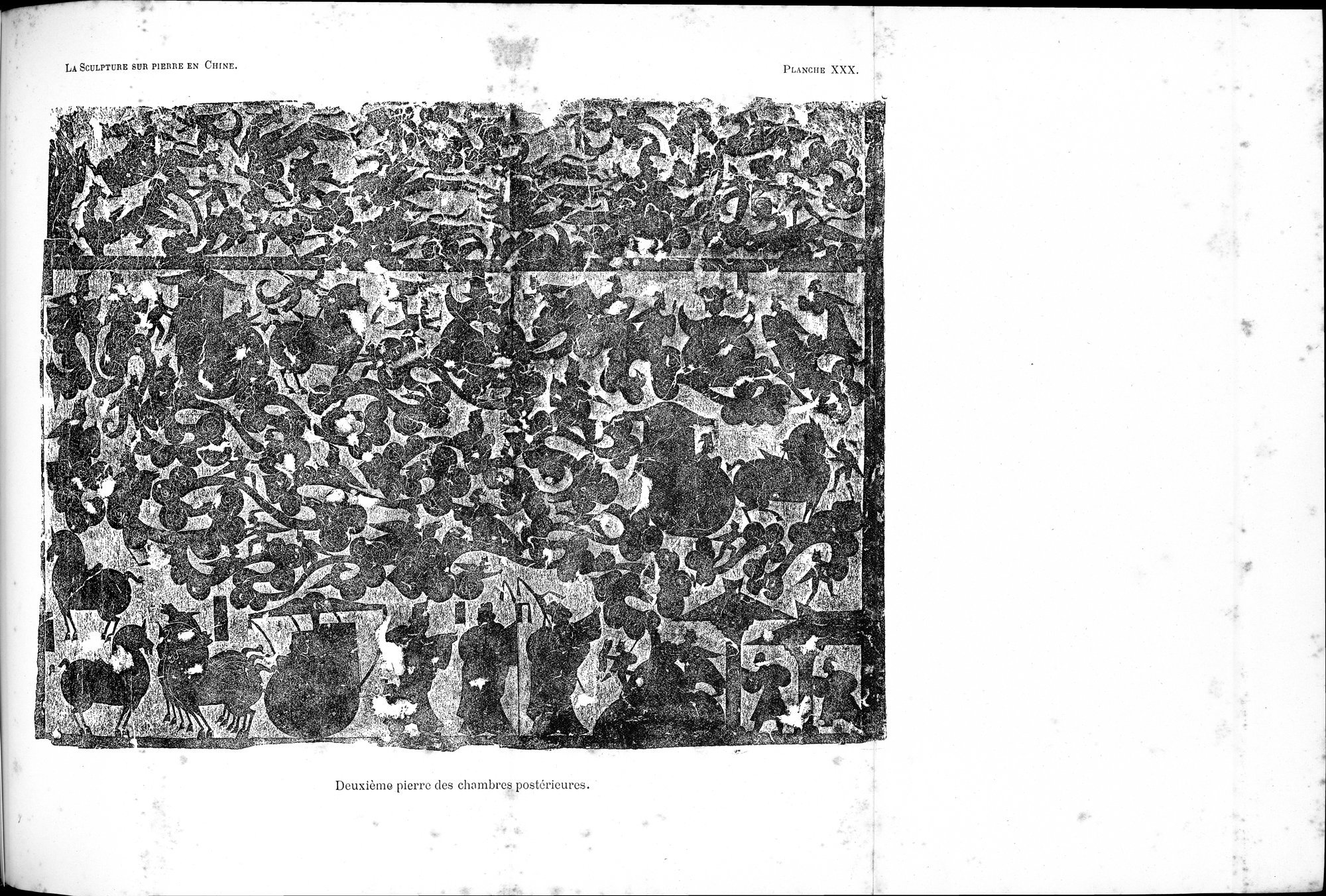 La Sculpture sur Pierre en Chine au Temps des Deux Dynasties Han : vol.1 / 220 ページ（白黒高解像度画像）