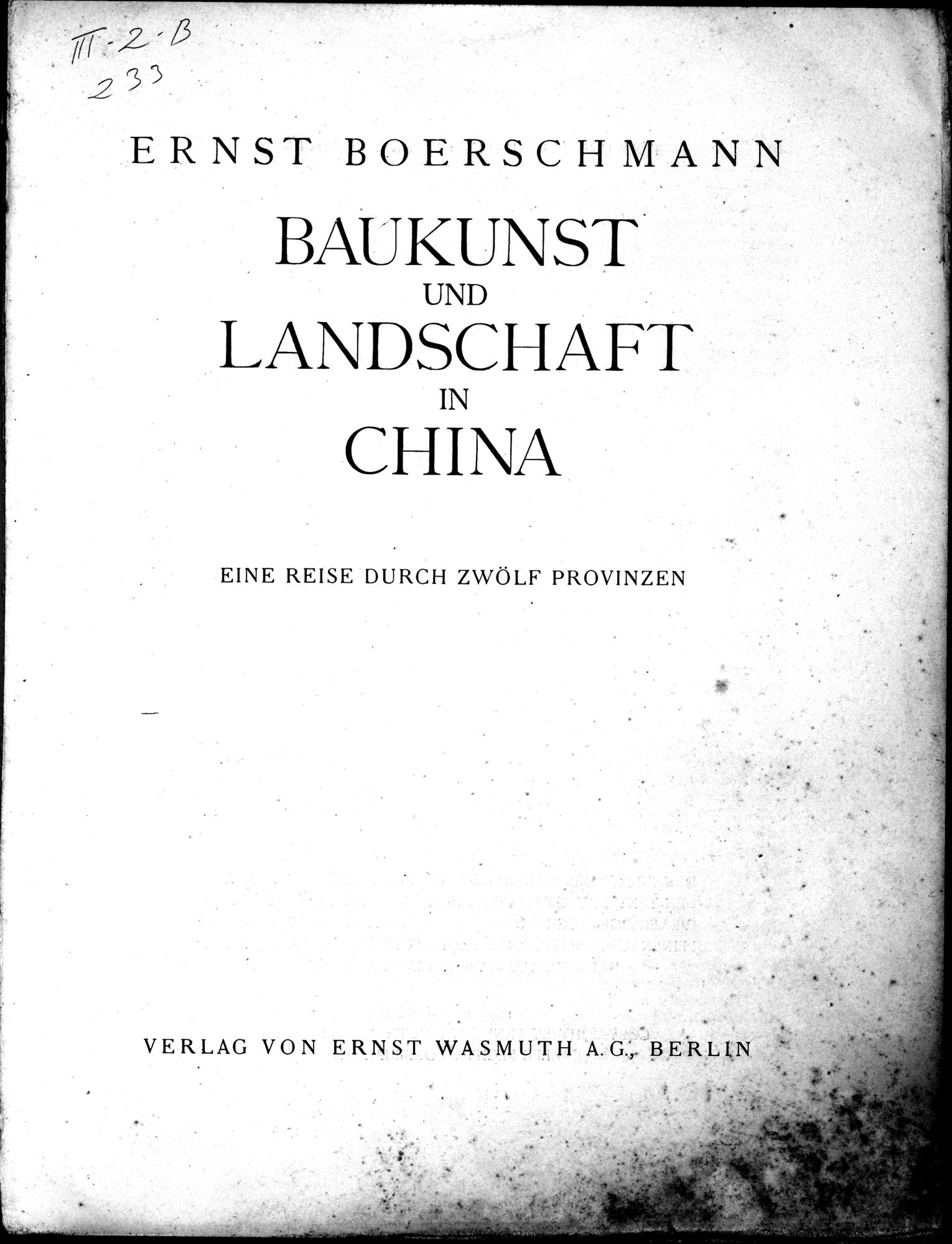 Baukunst und Landschaft in China : vol.1 / 7 ページ（白黒高解像度画像）