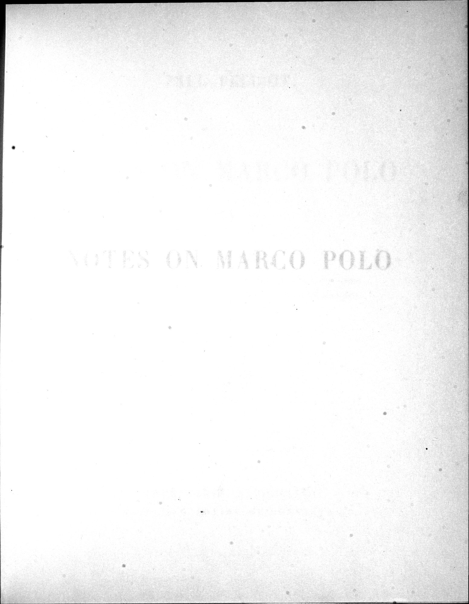 Notes on Marco Polo : vol.2 / 7 ページ（白黒高解像度画像）