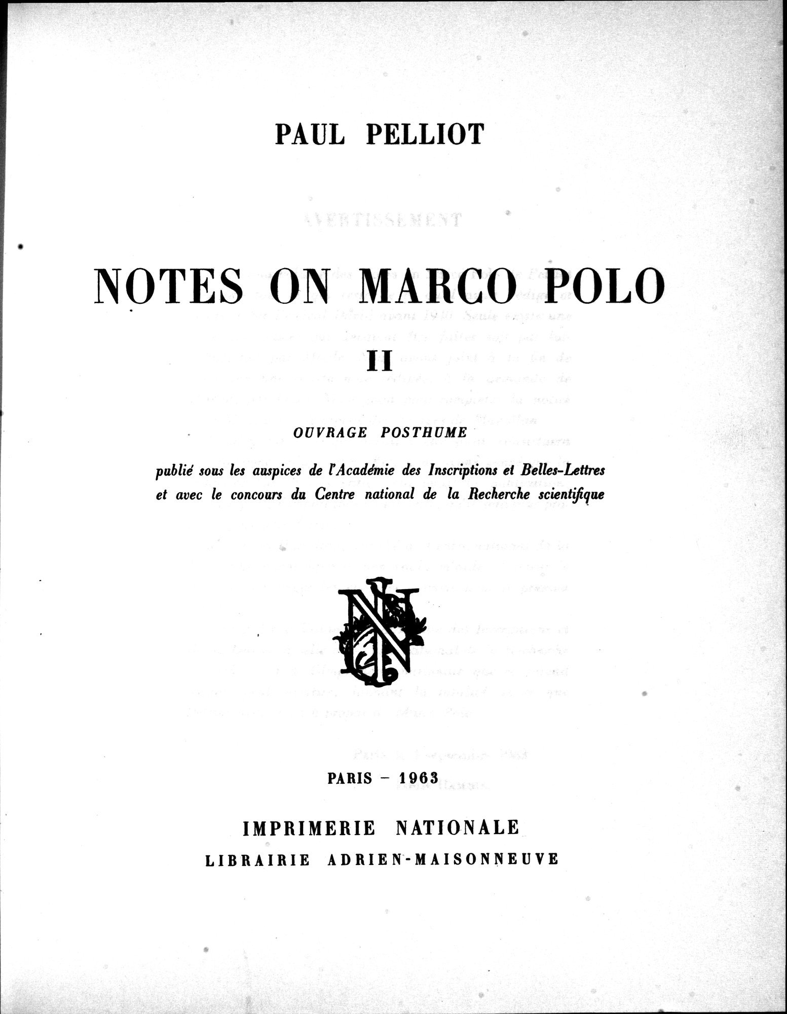 Notes on Marco Polo : vol.2 / 11 ページ（白黒高解像度画像）